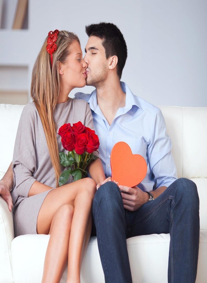 Chuangdi 3 Pcs Valentines Day Headband Glitter Heart Headband Sequin 3 Glitter Love Hearts Hair Accessories for Women Valentine Gifts Anniversary New Year(Red) - Image 3